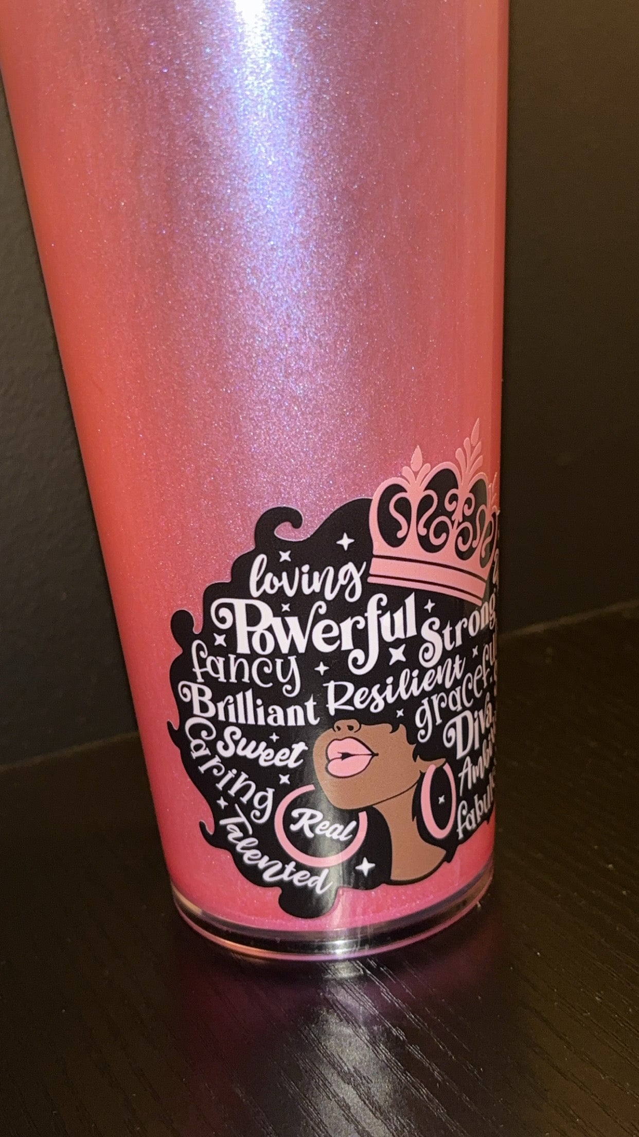 Melanin Girl Tumbler(Mica)